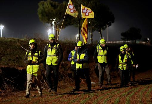 Varios manifestantes se dirigen a la cárcel de Lledoners