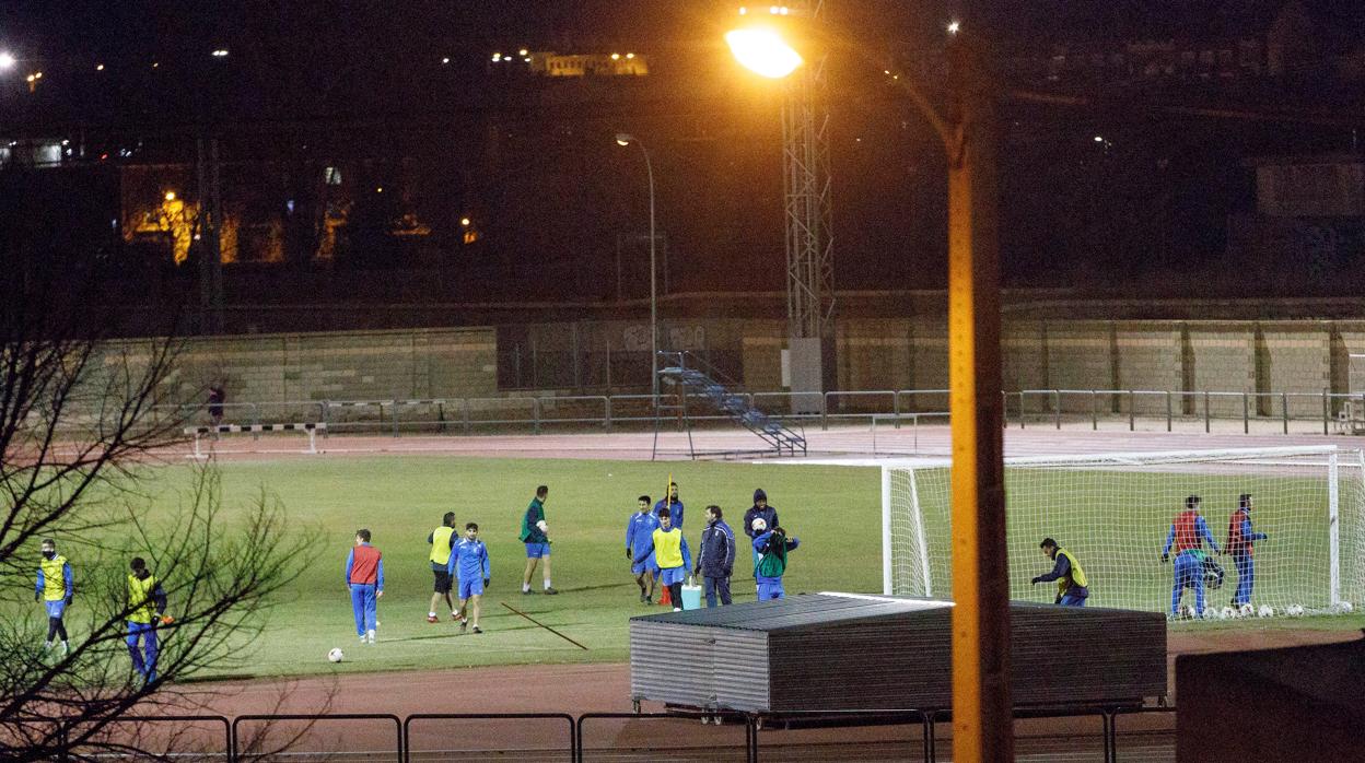 Foto de archivo de un entrenamiento de la Arandina