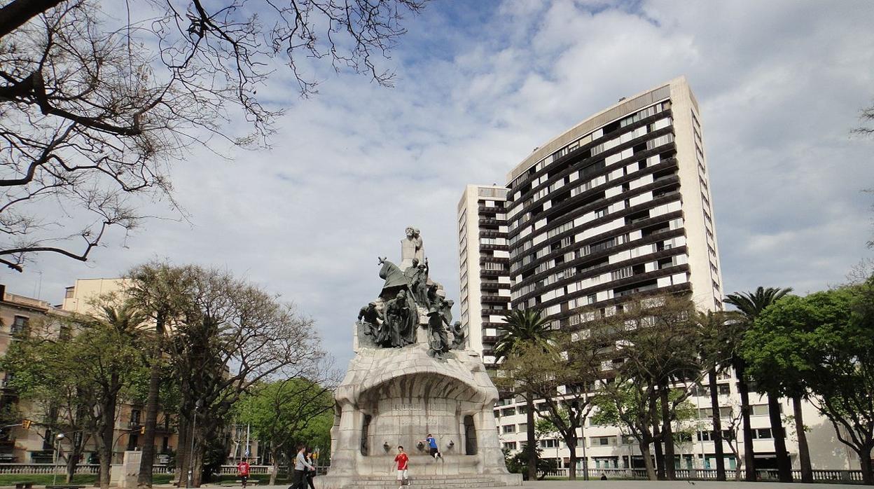 Plaza Tetuán en Barcelona