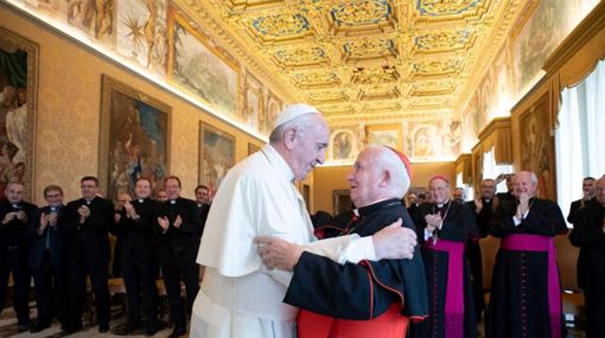 Imagen de la audiencia del Papa Francisco al cardenal Cañizares del pasado mes de septiembre