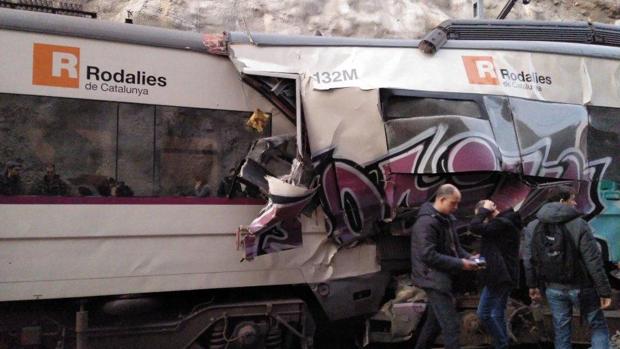 Uno de los trenes del choque en Barcelona tomó la vía equivocada