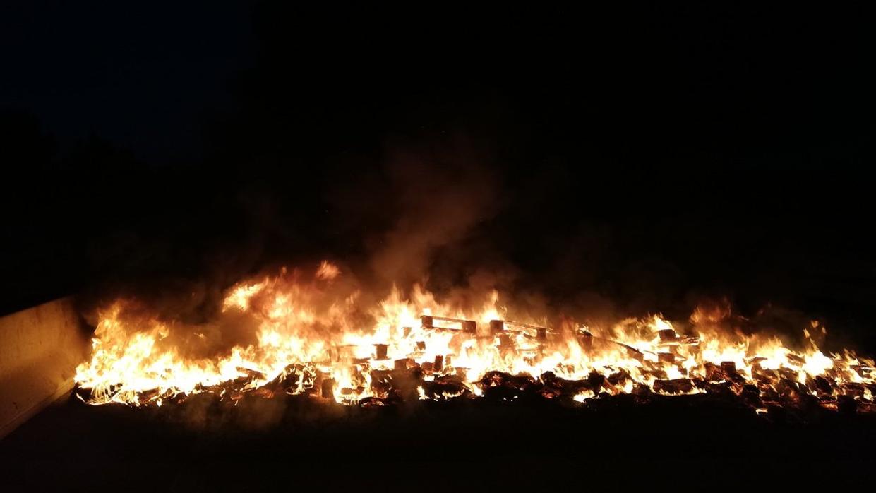 Barricada plantada por los CDR en Cataluña