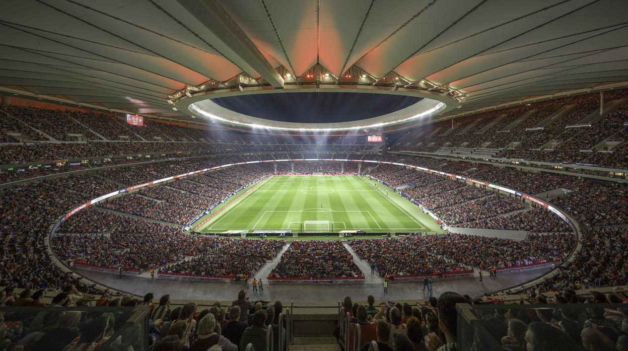 Interior del Wanda Metropolitano, estadio donde se disputará la final de la Champions