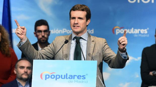 Casado asegura que el PP ha impedido que el PSOE «arruine España por tercera vez»