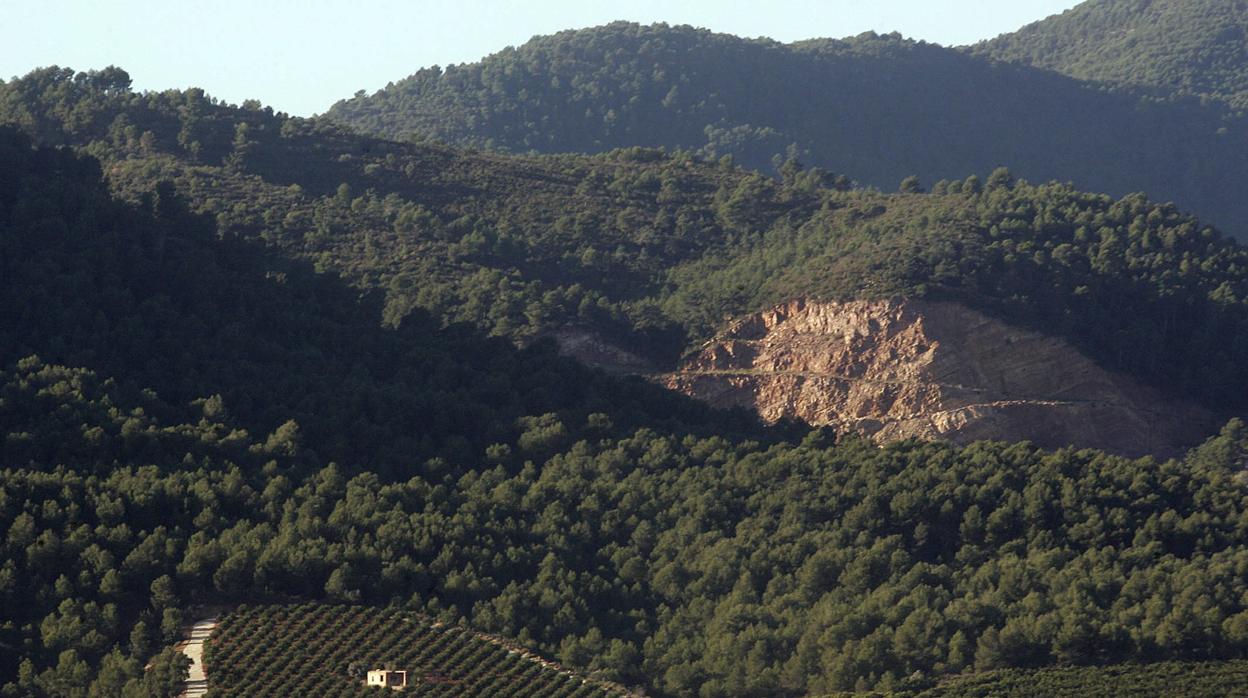 Imagen de archivo de la zona de montaña en el municipio de Onda