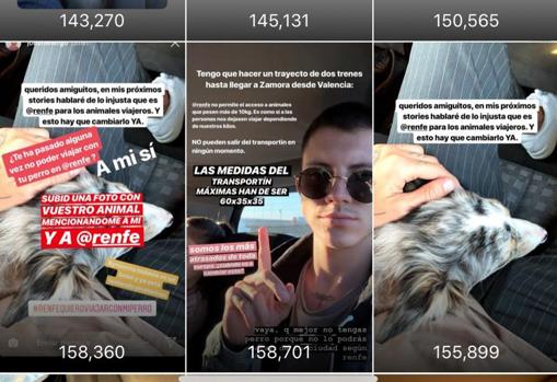 Stories compartidas en Instagram, con más de 158.000 personas alcanzadas