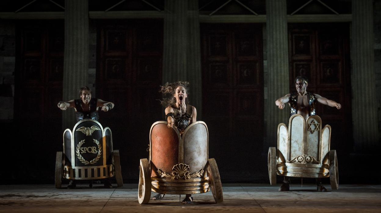 Una escena del «Ben-Hur» de la compañía madrileña Yllana