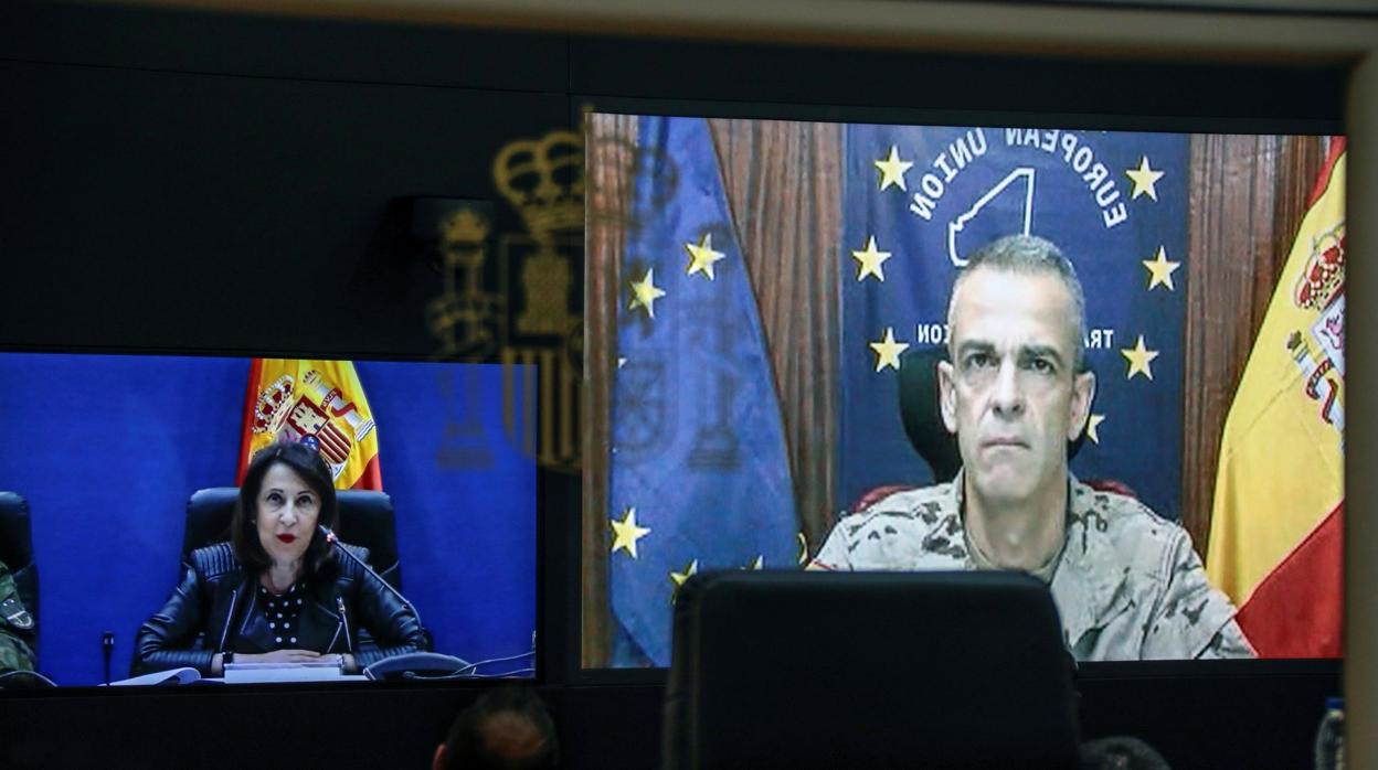 Videoconferencia con el contingente español en Koulikoro, Malí