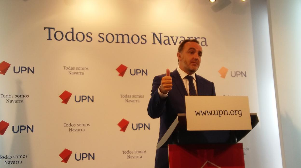 El presidente de UPN, Javier Esparza