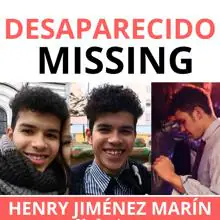 Cartel para ayudar a localizar a Henri Jiménez