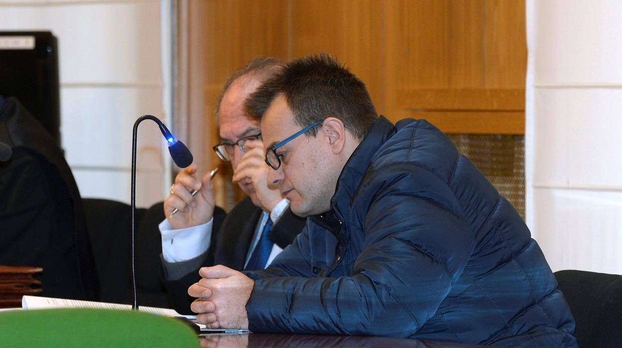 Miguel Ángel López «Terre», durante la vista oral en la Audiencia de Valladolid