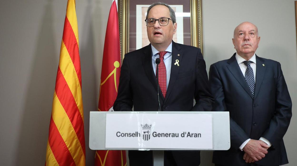 Quim Torra, en la Valle de Arán