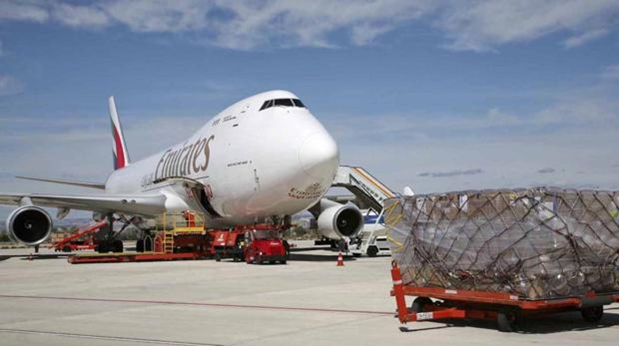 El tráfico de mercancías está aumentando en el Aeropuerto de Zaragoza a un ritmo de más del 105 interanual