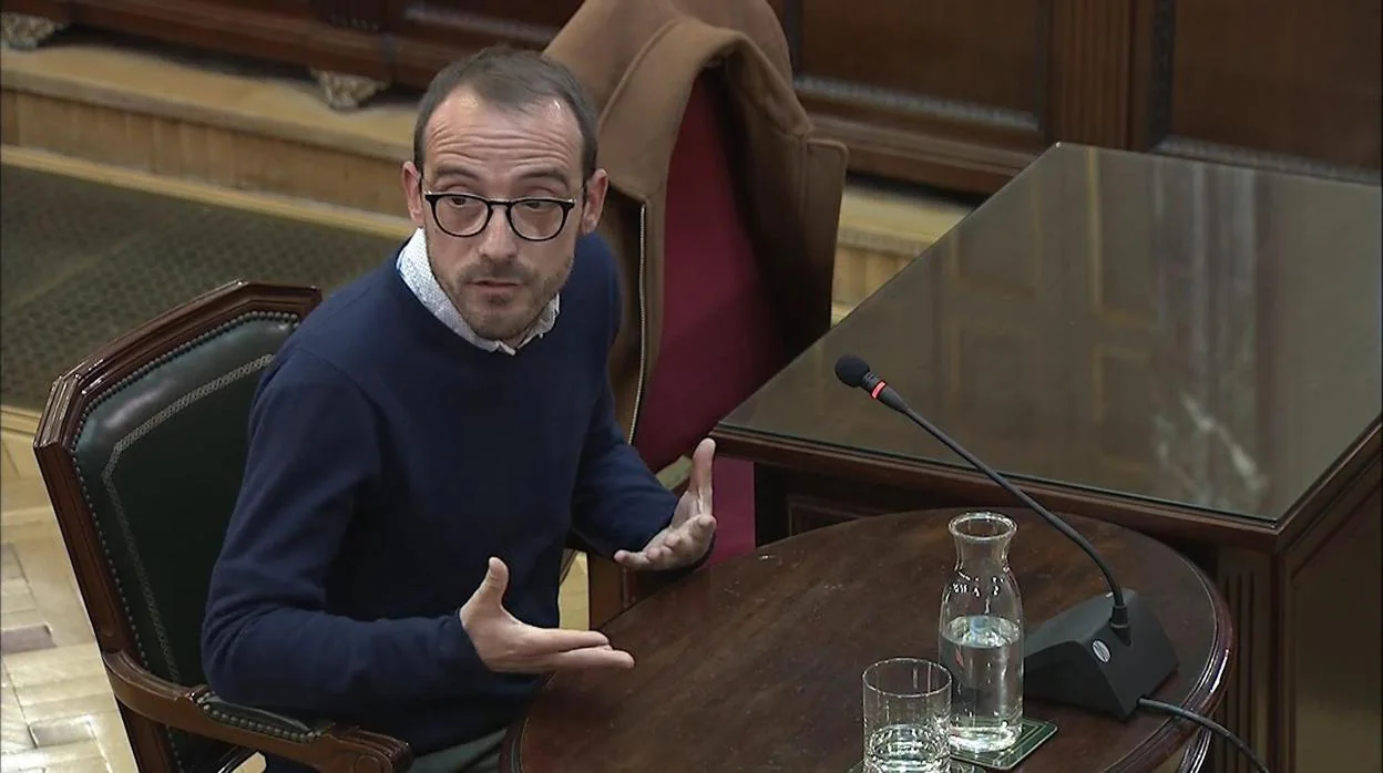 Jaume Mestre, ayer en el juicio