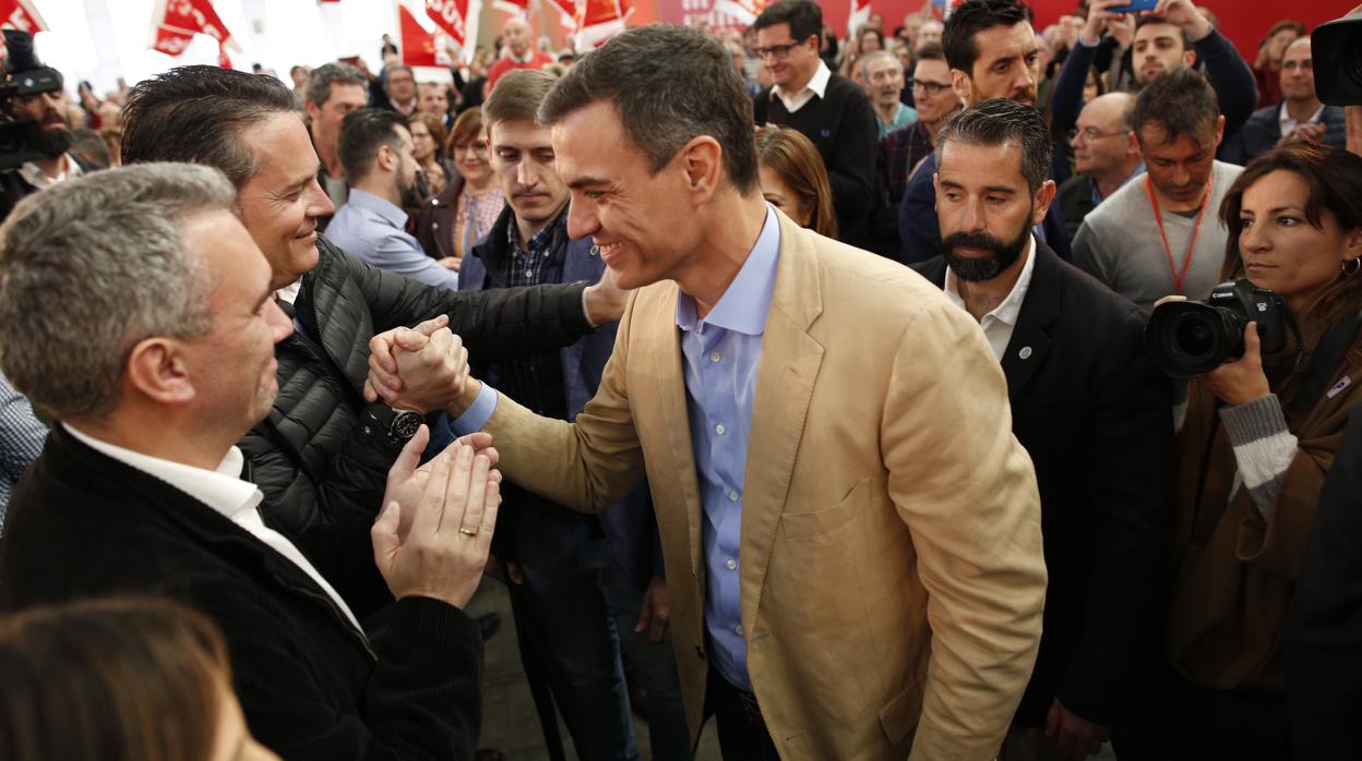 Pedro Sánchez, en un acto del PSOE en una imagen de archivo