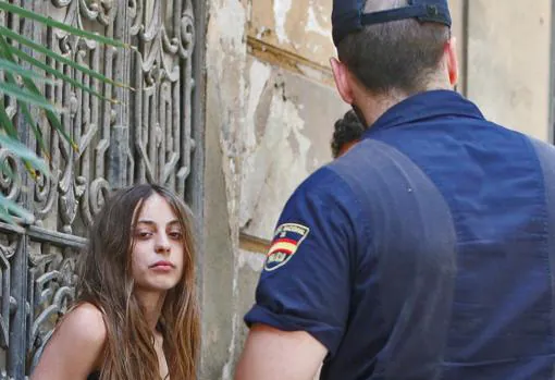 Imagen de María tomada el día de su detención en junio de 2011 en Valencia
