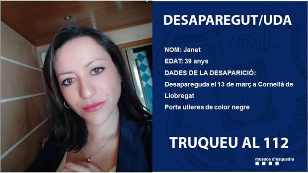 Buscan en Cornellà de Llobregat a una mujer de 39 años desaparecida desde el 13 de marzo