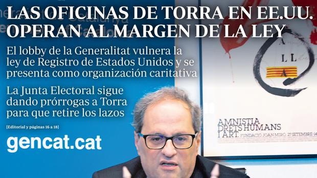 La Generalitat solicita registrarse en EE.UU. como «agente extranjero» tras la denuncia de ABC