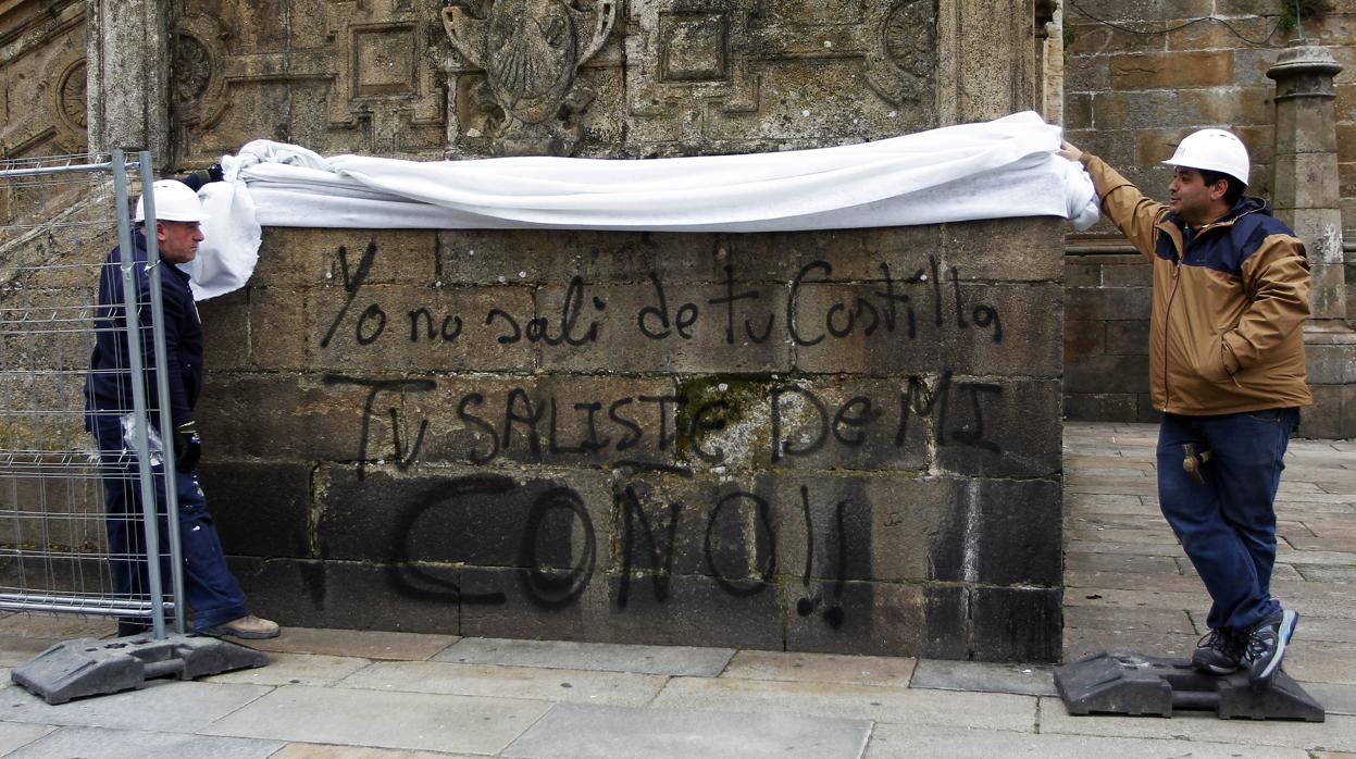 Pintada en la Catedral de Santiago