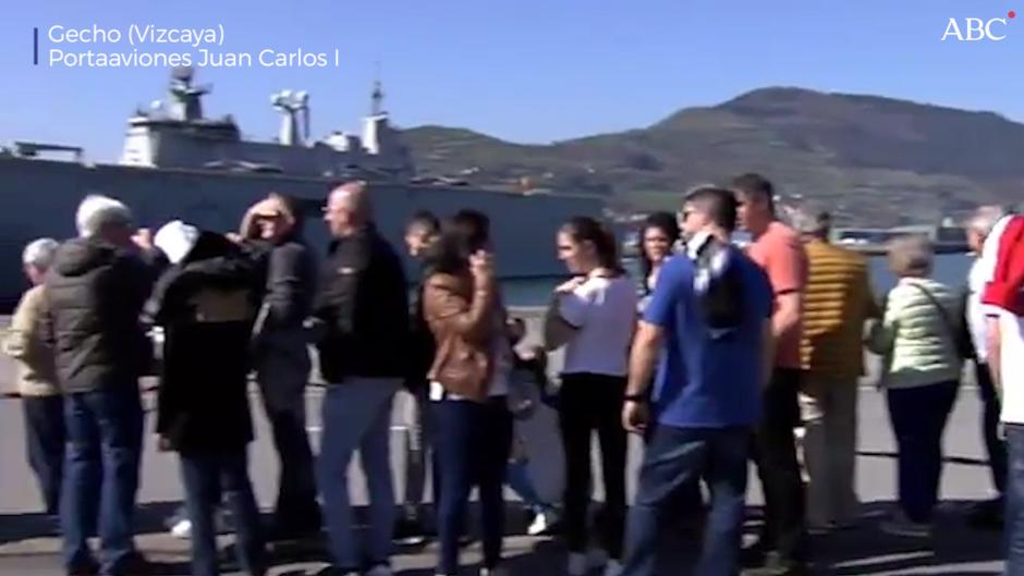 Las visitas al Juan Carlos I en Guecho superan las de las jornadas de Motril