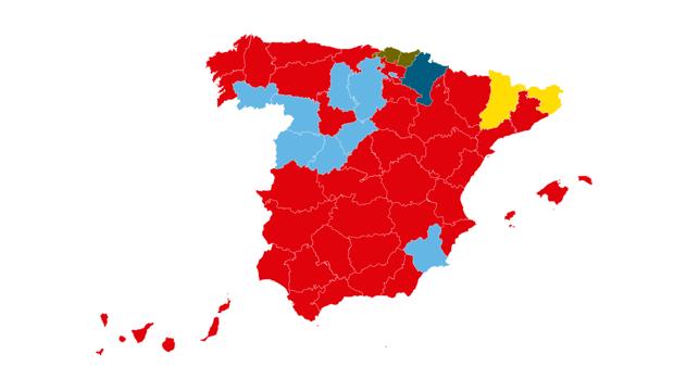 Consulta los resultados provincia a provincia: el PSOE sería la primera fuerza en Madrid, Barcelona y Sevilla