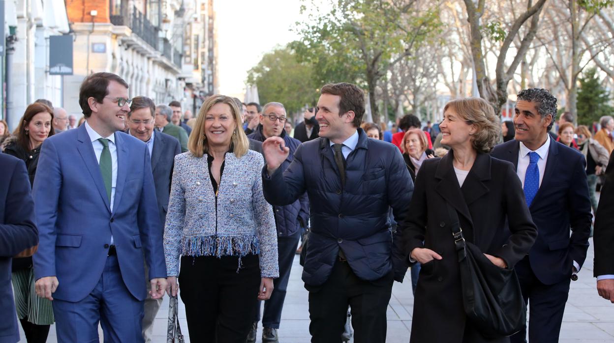 Casado, paseando recientemente por las calles de Valladolid