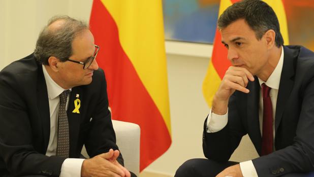 Quim Torra se abre a apoyar a Sánchez y recupera la figura del relator si hay diálogo sobre «todo»