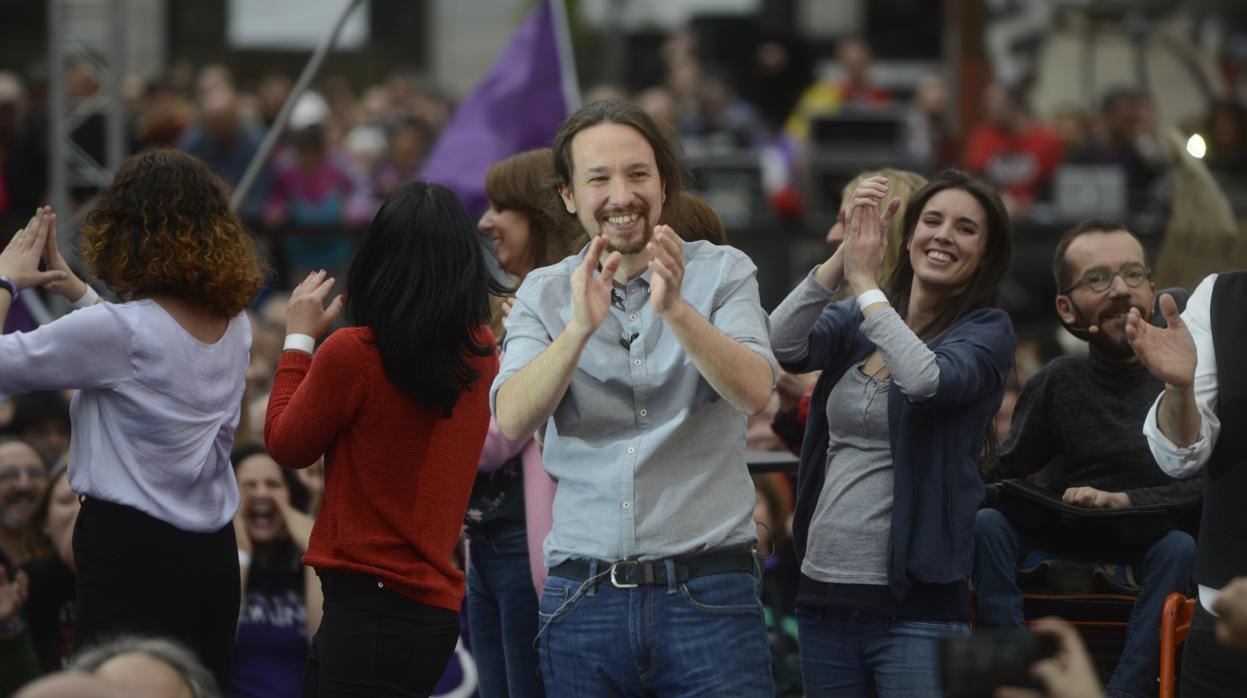 Pablo Iglesias, líder de Podemos, la semana pasada en Madrid