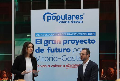 El PP anuncia su «gran proyecto de futuro» para Vitoria ante la llegada del TAV