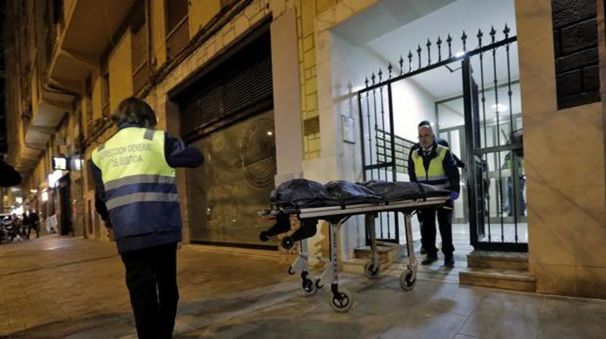 Imagen del cadáver hallado emparedado en Benimaclet (Valencia)