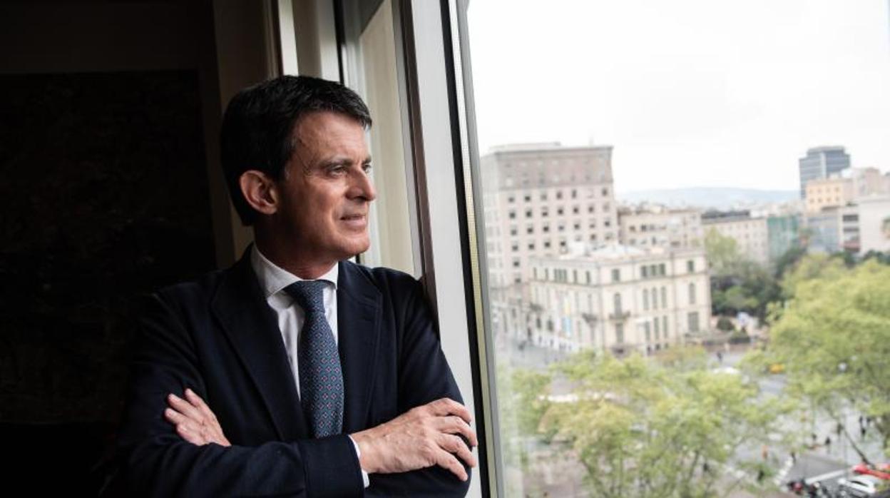 Valls, fotografiado esta semana, en la sede de su oficina electoral