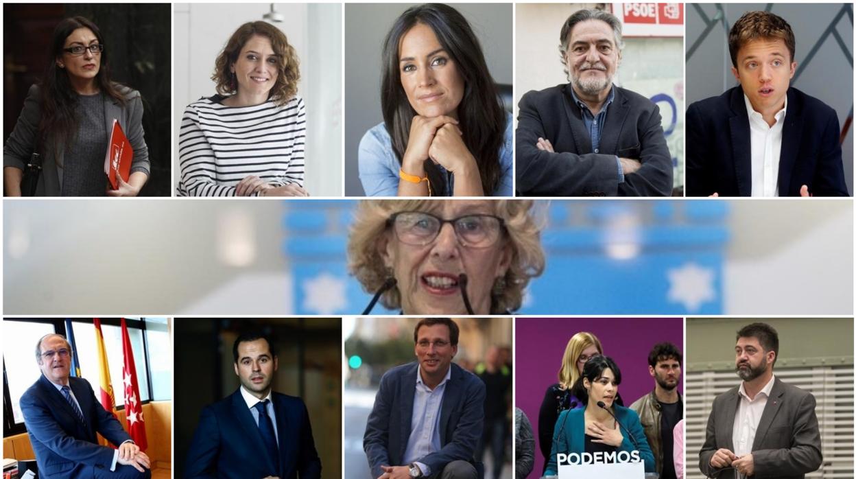 Los candidatos al Ayuntamiento y la Comunidad de Madrid