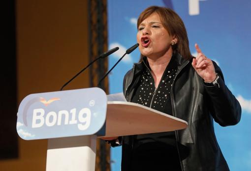 Imagen de la candidata del PP a la Presidencia de la Generalitat, Isabel Bonig