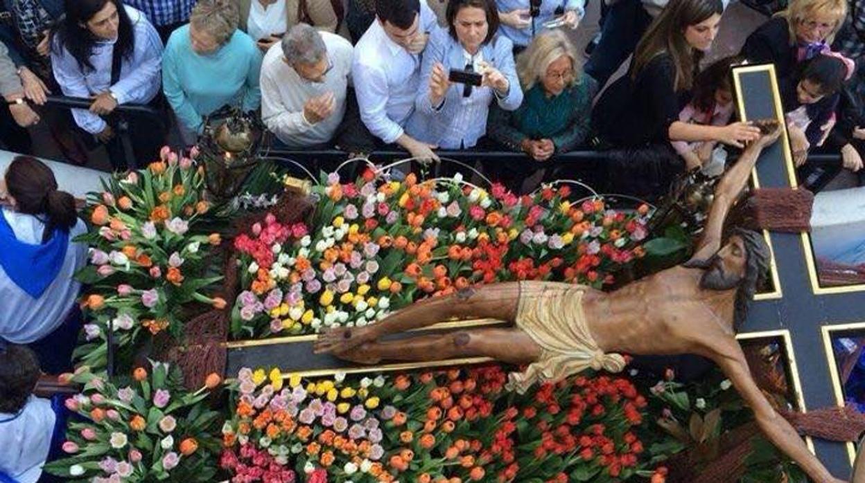 Un momento de la Procesión del Cristo del Morenet