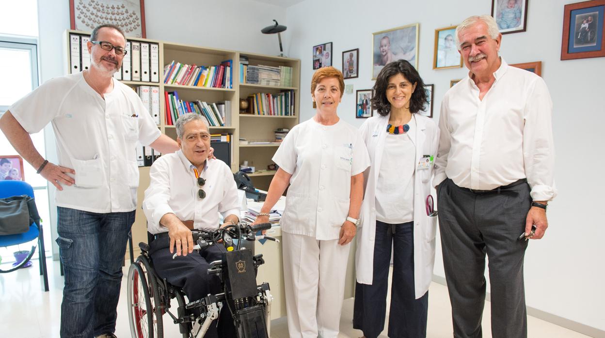 De izq. a dcha. : Eduardo Vargas Baquero, Alberto De Pinto Benito, Rosa María Arriero Espinosa, Silvia Ceruelo y Antonio Sánchez Ramos,