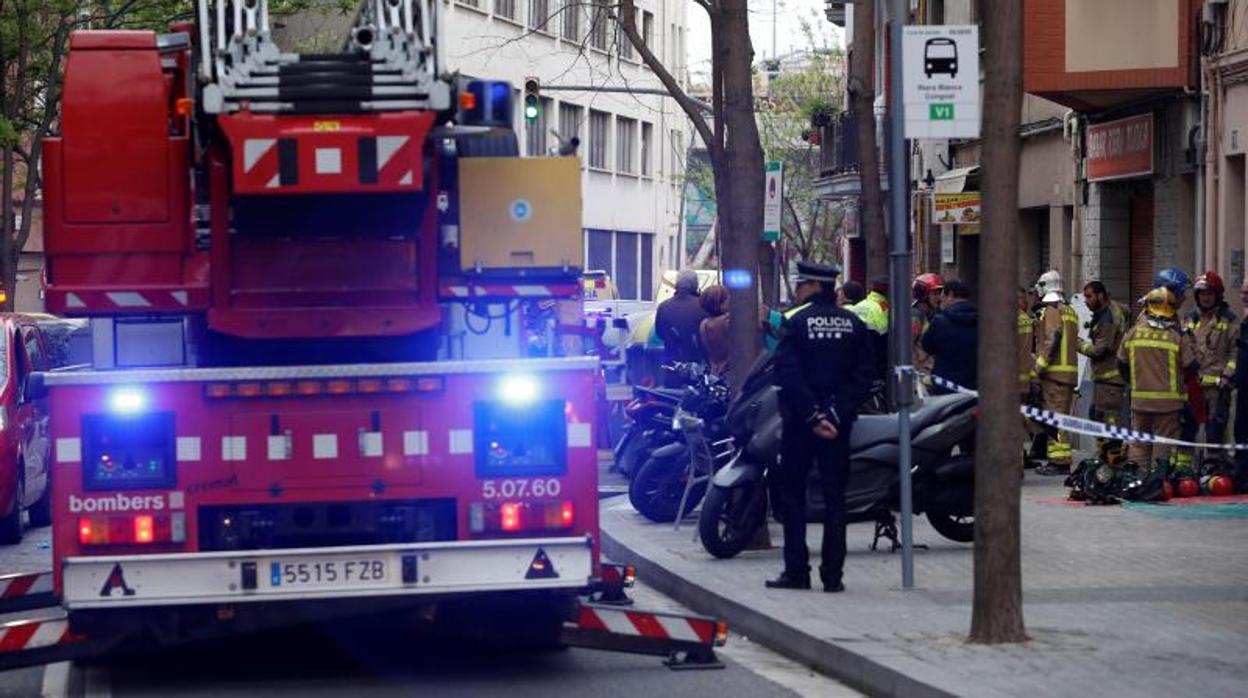 Un coche de bomberos en una imagen reciente