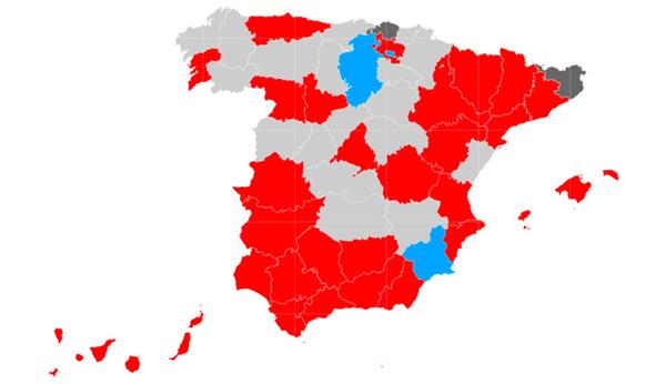 Consulta los resultados por provincias: el vuelco en Andalucía y Cataluña impulsa al PSOE