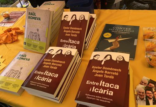 Algunos libros escritos por dirigentes independentistas presos