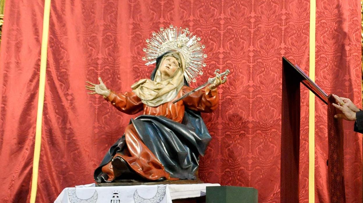 Roban la urna de donativos para sufragar los gastos de la coronación de la Virgen de la Vera Cruz de Valladolid