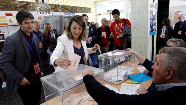 En Común-Unidas Podemos, triunfalista: «Es la pista de salida para gobernar la Xunta de Galicia»