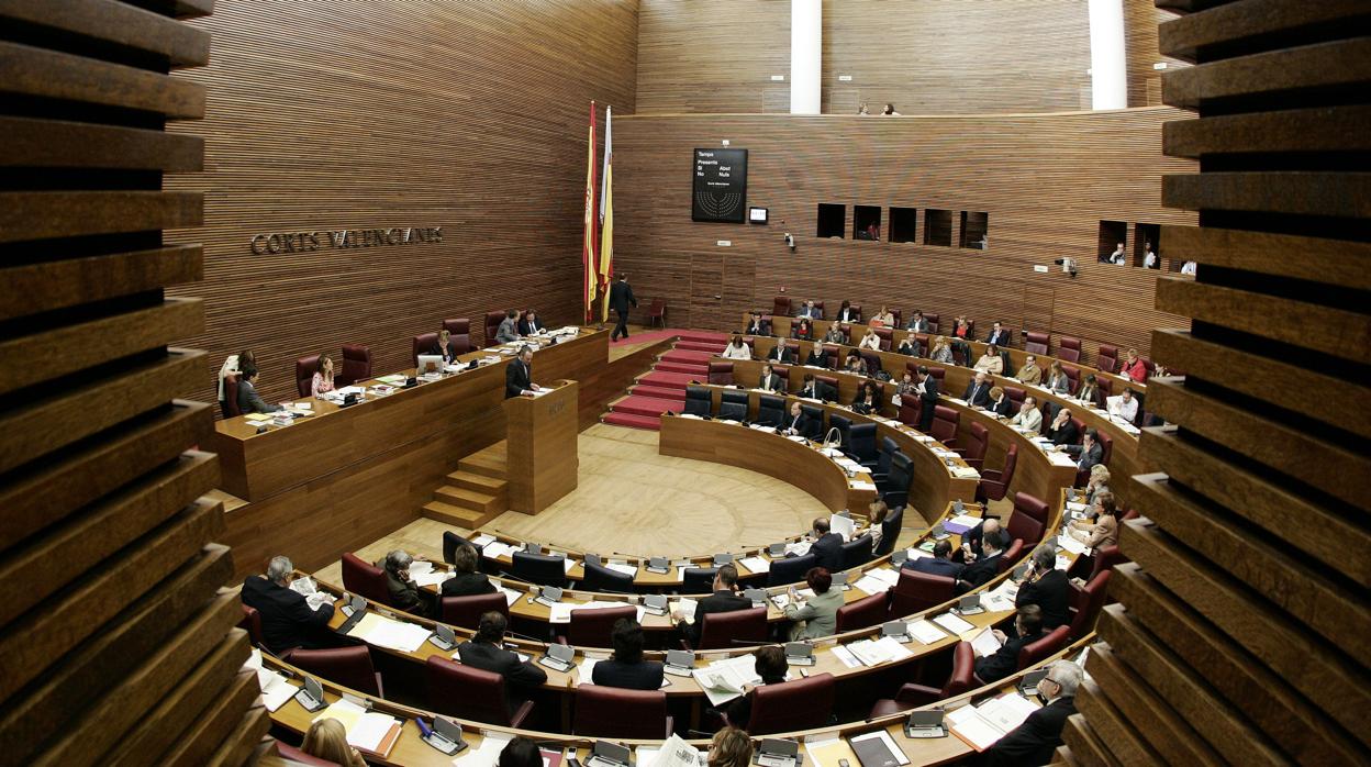Imagen de archivo de las Cortes Valencianas en la pasada legislatura, la novena