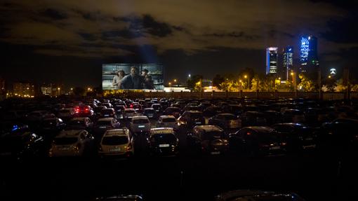 Vista del autocine, en Chamartín