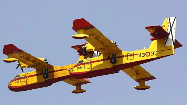 El Grupo 43 contra los incendios forestales del Ejército del Aire, en Canarias