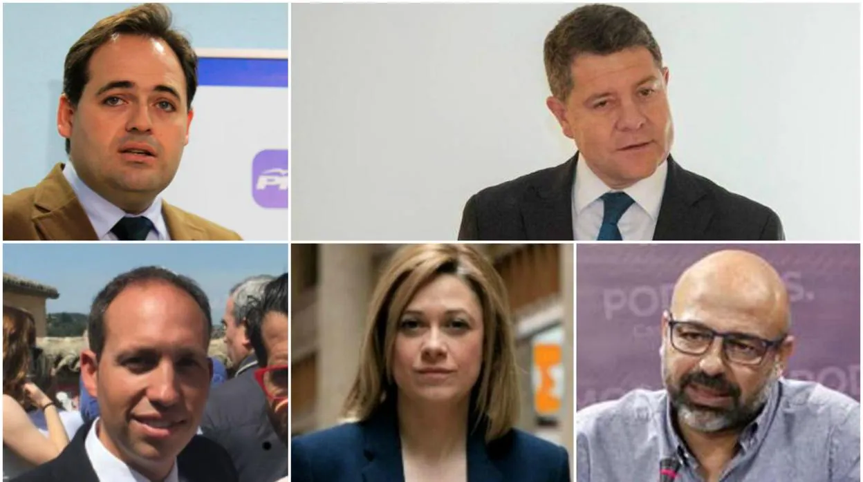 Los cinco candidatos a presidir la Junta de Comunidades de Castilla-La Mancha
