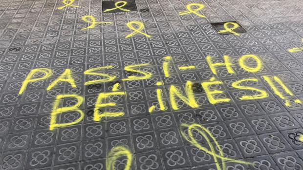 Inés Arrimadas empieza su último día en el Parlament con pintadas en la puerta de su casa