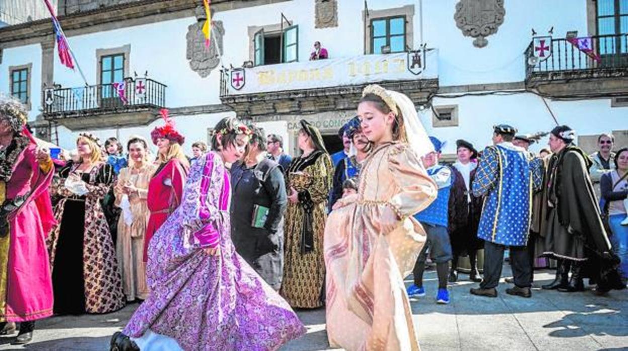 Fiesta de la Arribada en la localidad pontevedresa de Baiona