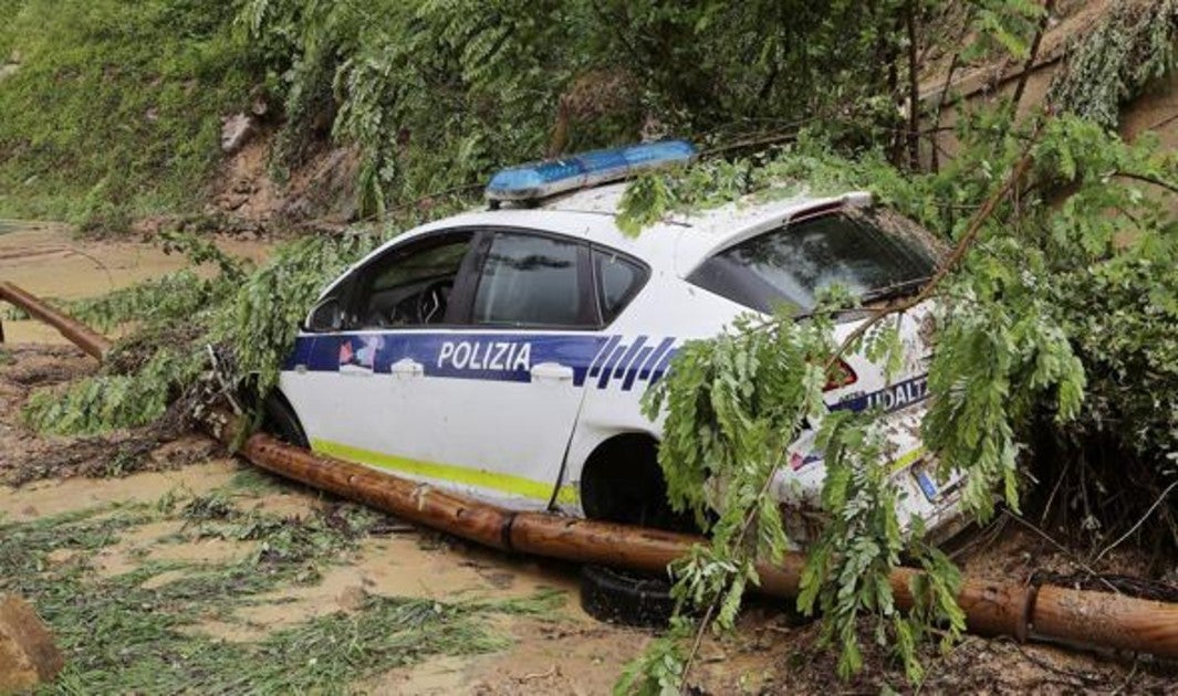 La lluvia provoca inundaciones y desprendimientos en Guipúzcoa