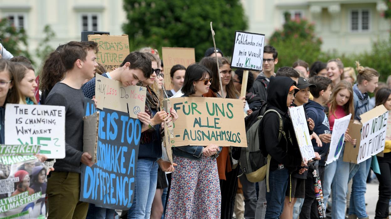 Protesta de Fridays for Future en Viena, hace solo unos días