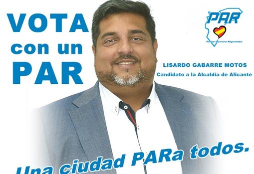 El candidato del PAR alicantino