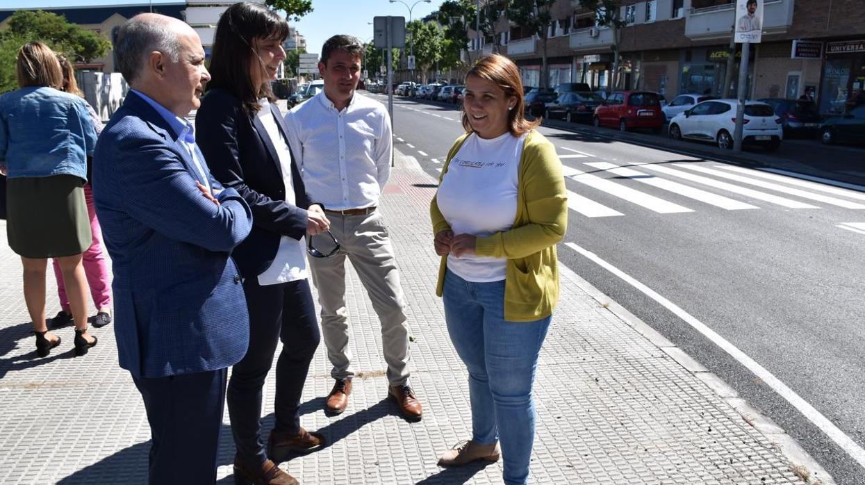 Agustina García Élez ha visitado las obras de las CM-4101 en la vía de acceso a Talavera